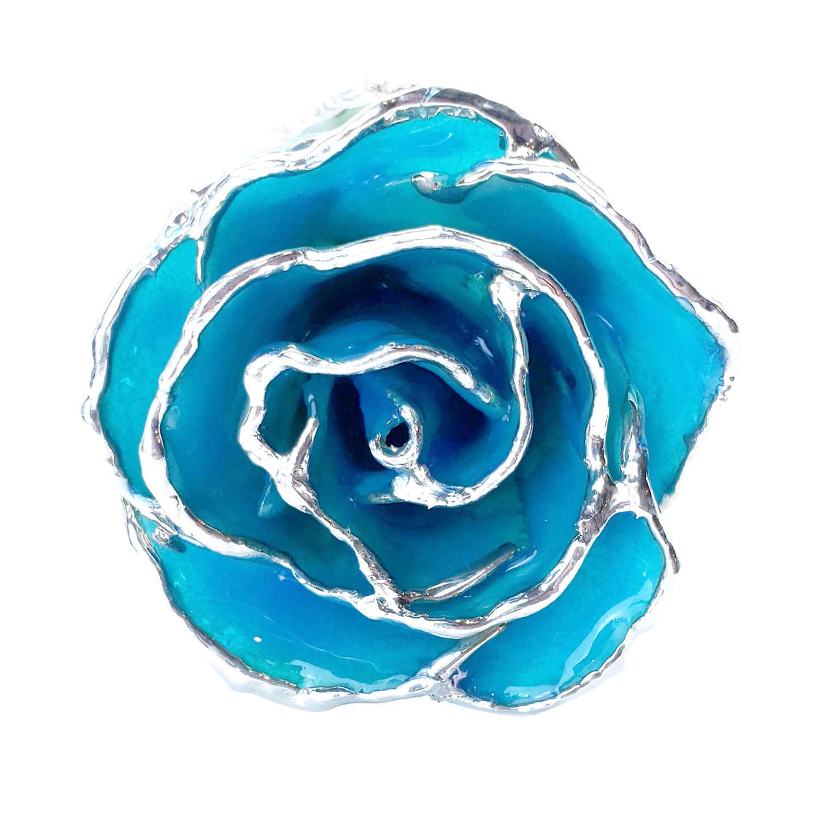 Silver Forever Rose - Southwest Turquoise