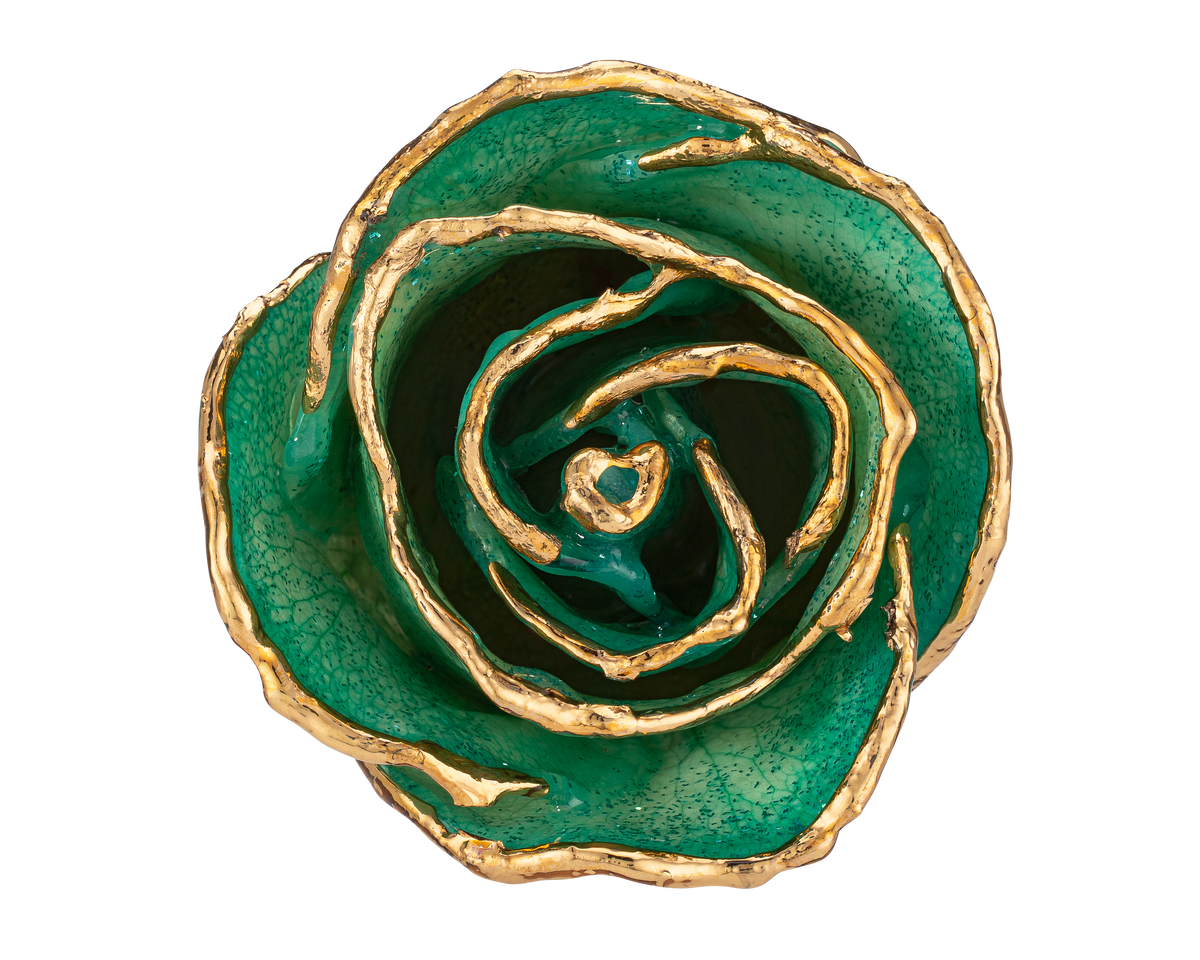Custom Enchanted Rose W/ 24K Gold Mermaid Rose