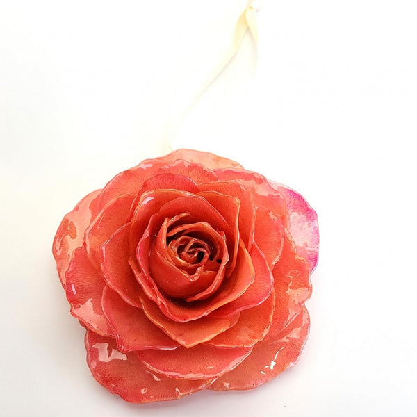 Ipotkitt 30 Pcs Alloy Red Rose Charms Enamel Flower
