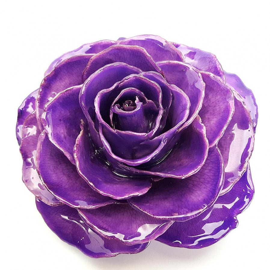 Forever Rose Ornament - Purple