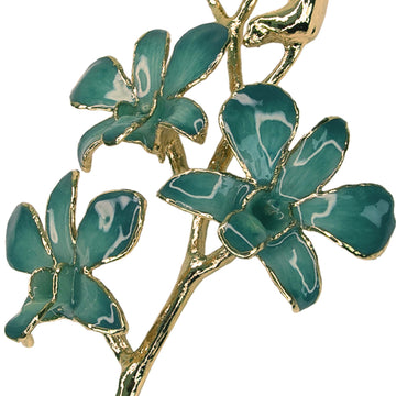 24K Gold Orchid - Velvet Emerald