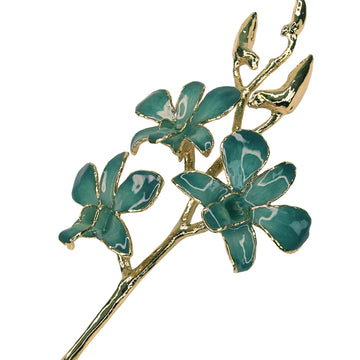 24K Gold Orchid - Velvet Emerald