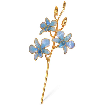 24K Gold Orchid - Blue