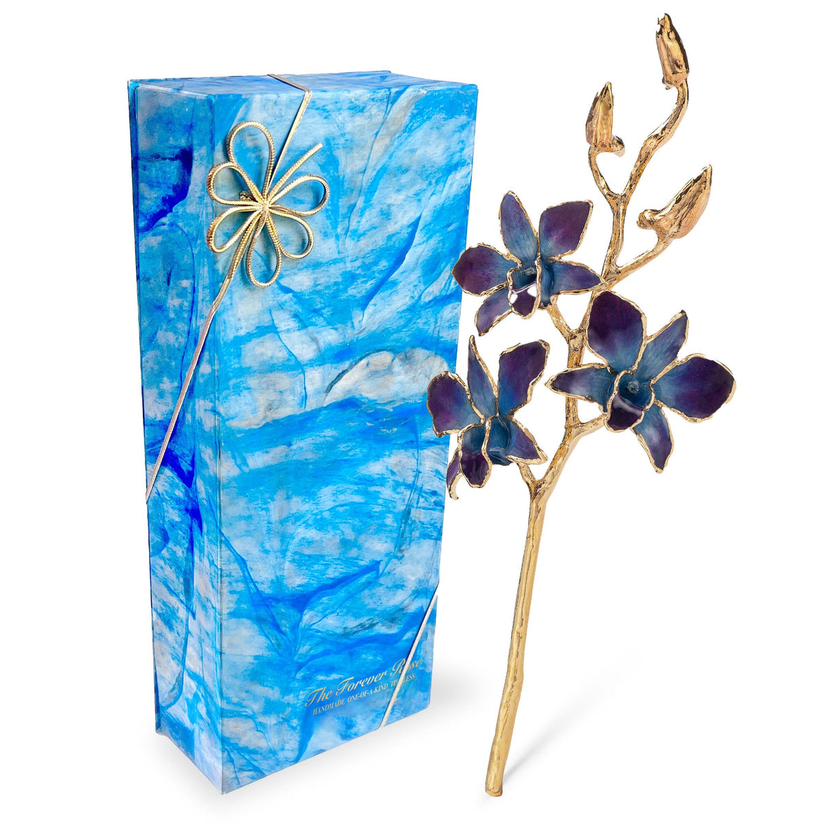 24K Gold Orchid - Lilac/Blue