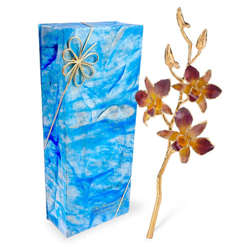 24K Gold Orchid - Lilac/Yellow