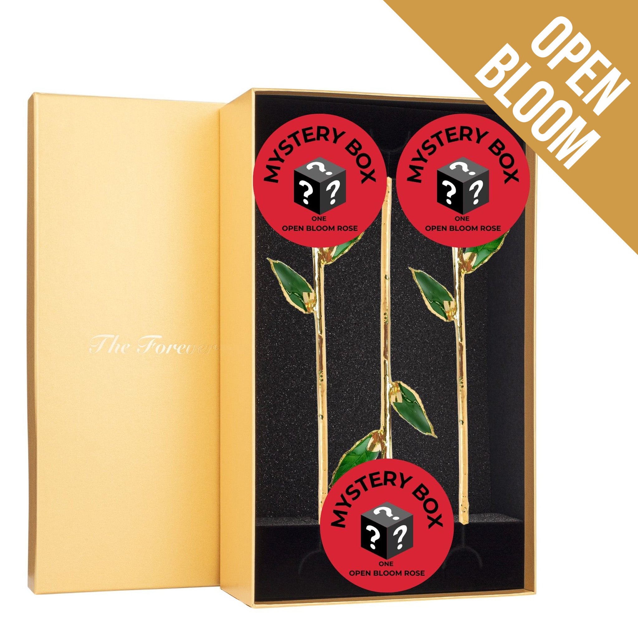 24K Gold Forever Rose - Mystery Box (Open Bloom)