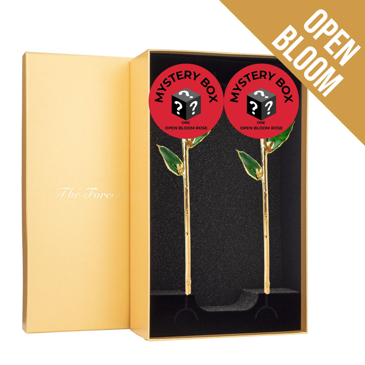 24K Gold Forever Rose - Mystery Box (Open Bloom)