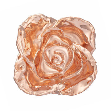 "'Til The Last Petal Falls" Personalized Rose Gold Forever Rose Combo with Bloom Box & Phantom Vase™ Combo
