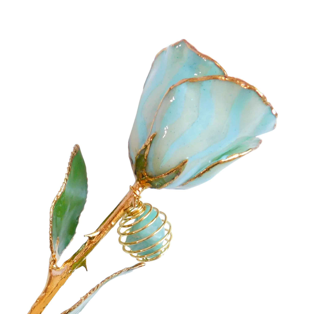 24K Gold Forever Rose - Amazonite