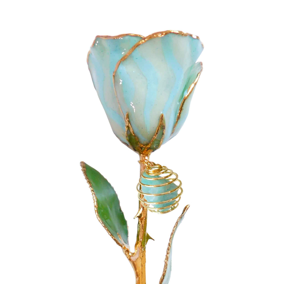 24K Gold Forever Rose - Amazonite