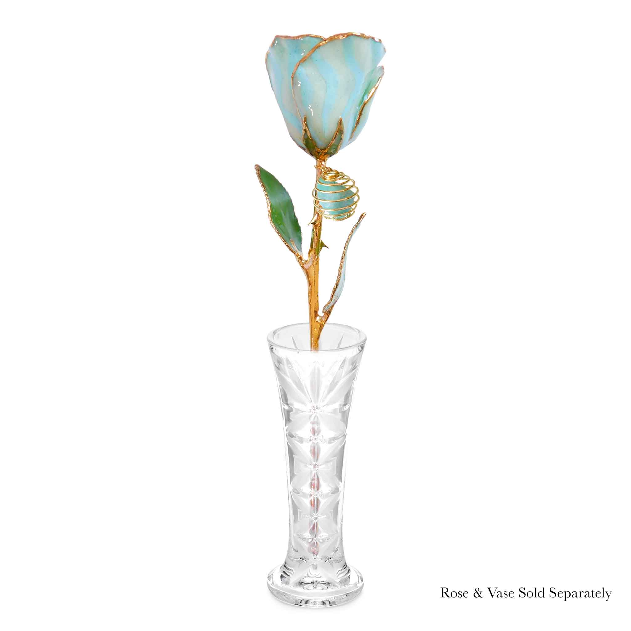 24K Gold Forever Rose - Amazonite
