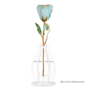 24K Gold Forever Rose - Amazonite