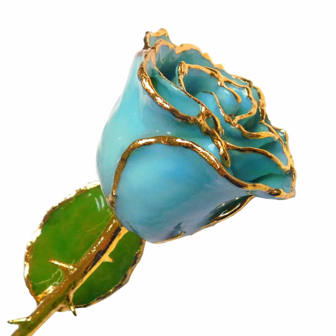 24K Gold Forever Rose - Baby Blue