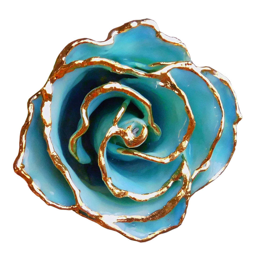 24K Gold Forever Rose - Baby Blue