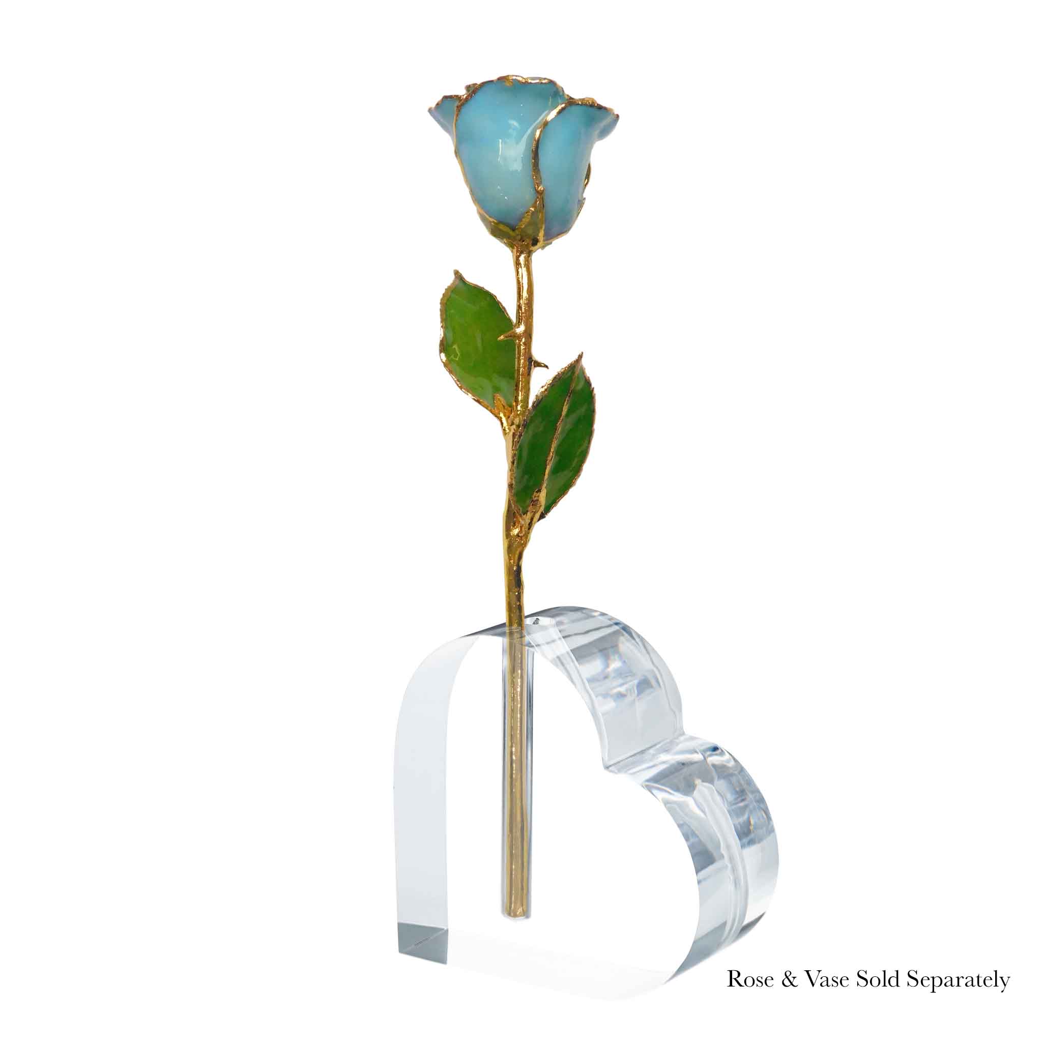 24K Gold Forever Rose - Baby Blue