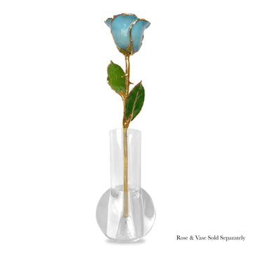 24K Gold Forever Rose - Baby Blue