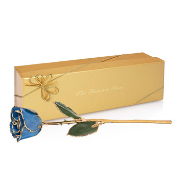 24K Gold Forever Rose - Forever Blue