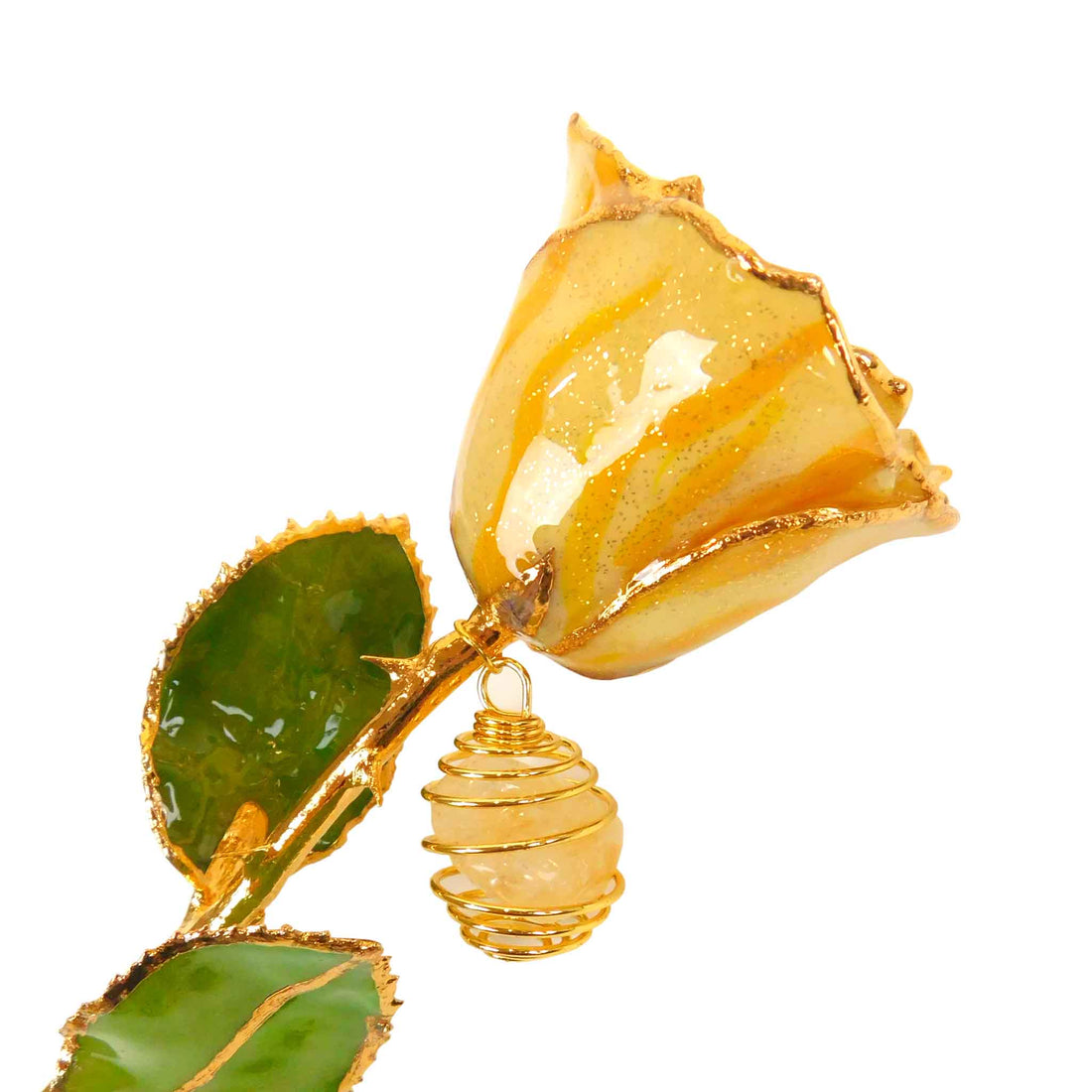 24K Gold Forever Rose - Citrine