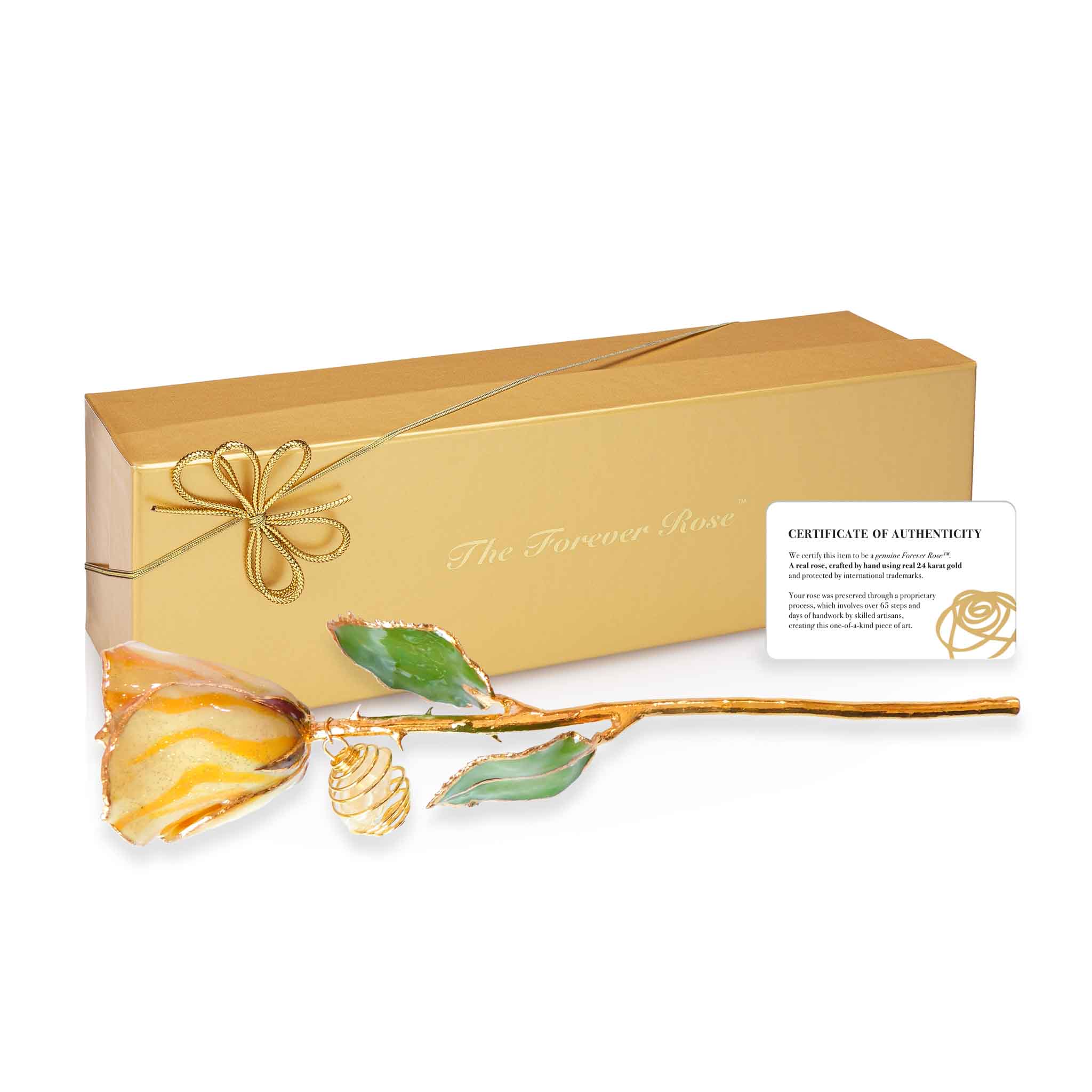 24K Gold Forever Rose - Citrine