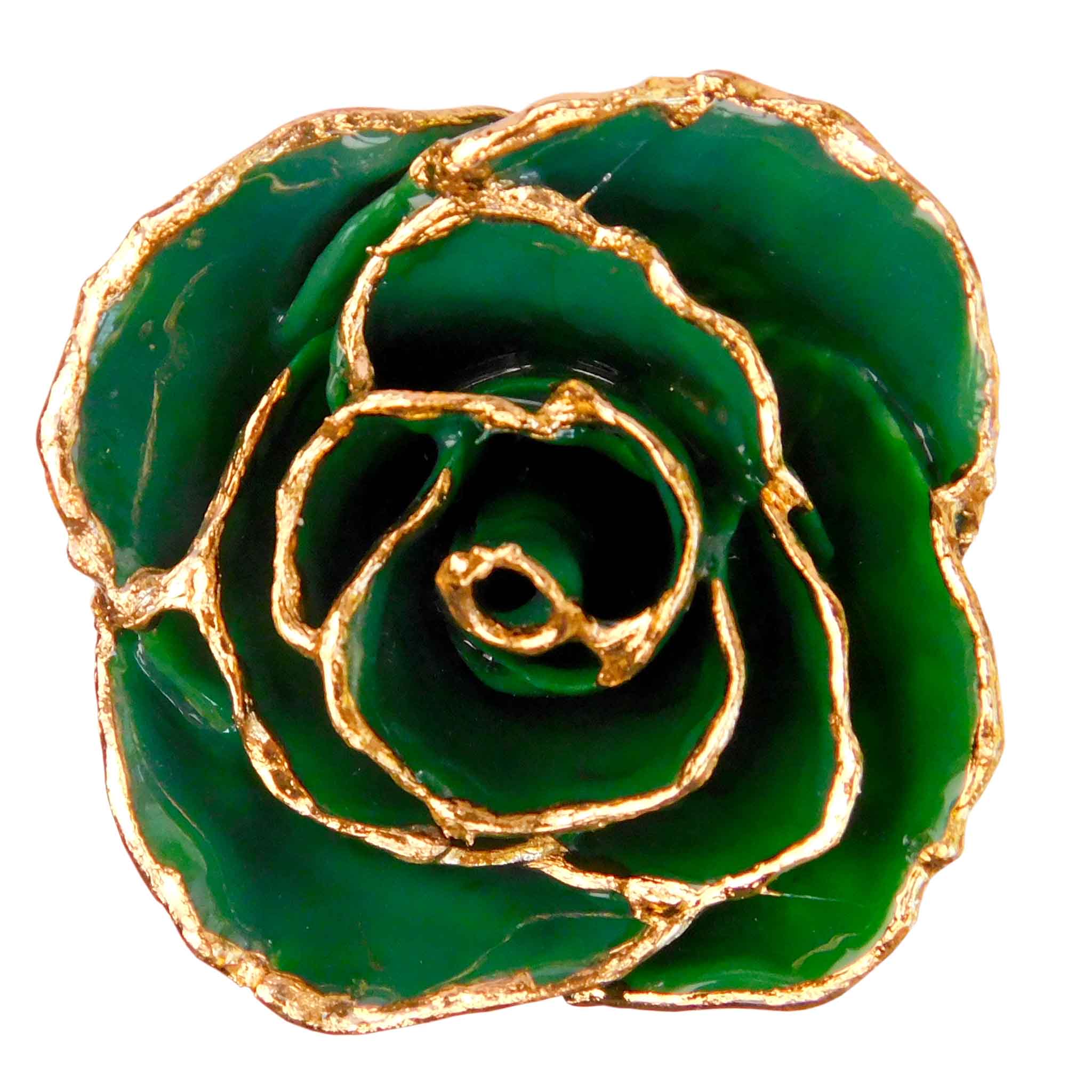 24K Gold Forever Rose - Fluorite Rainbow