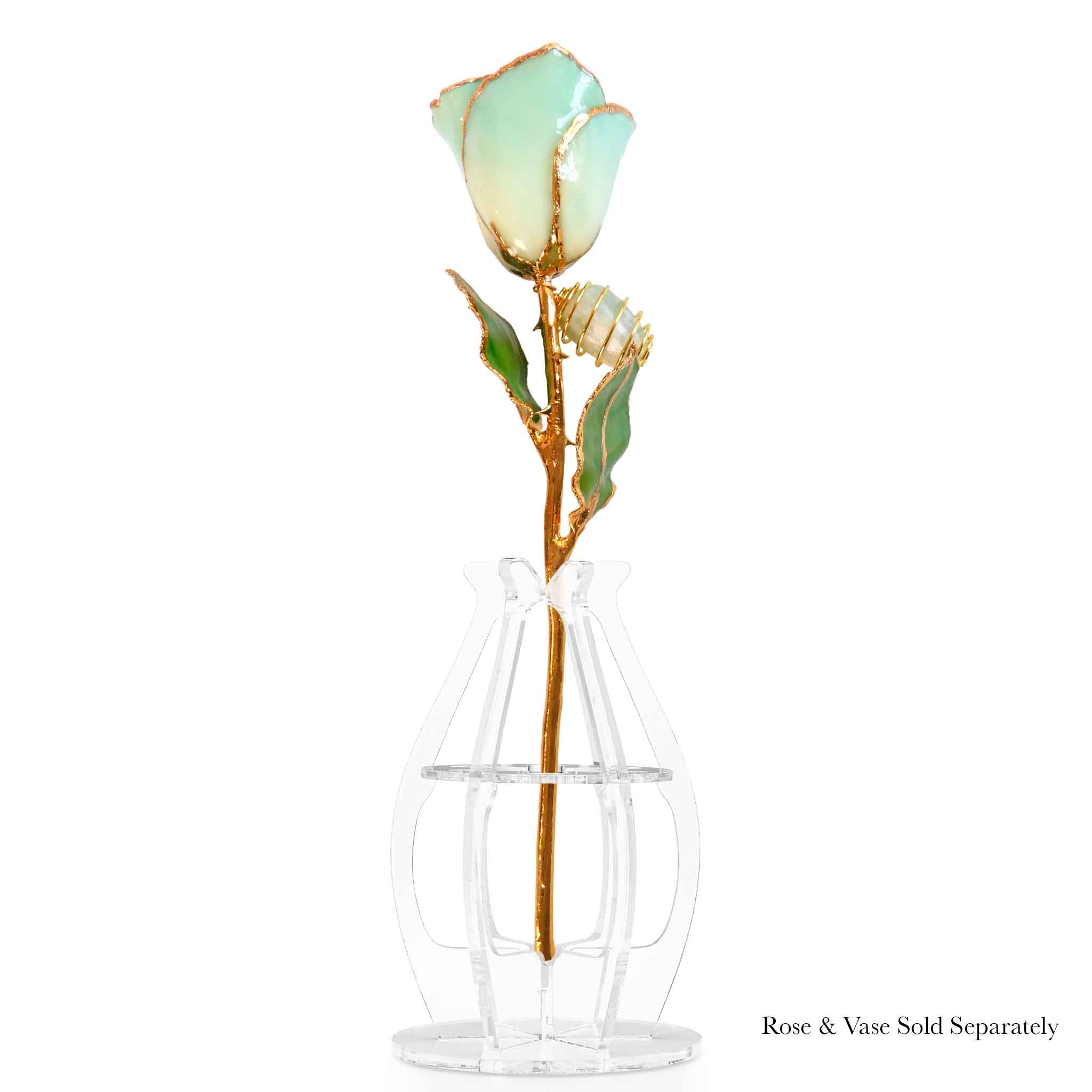 24K Gold Forever Rose - Jade