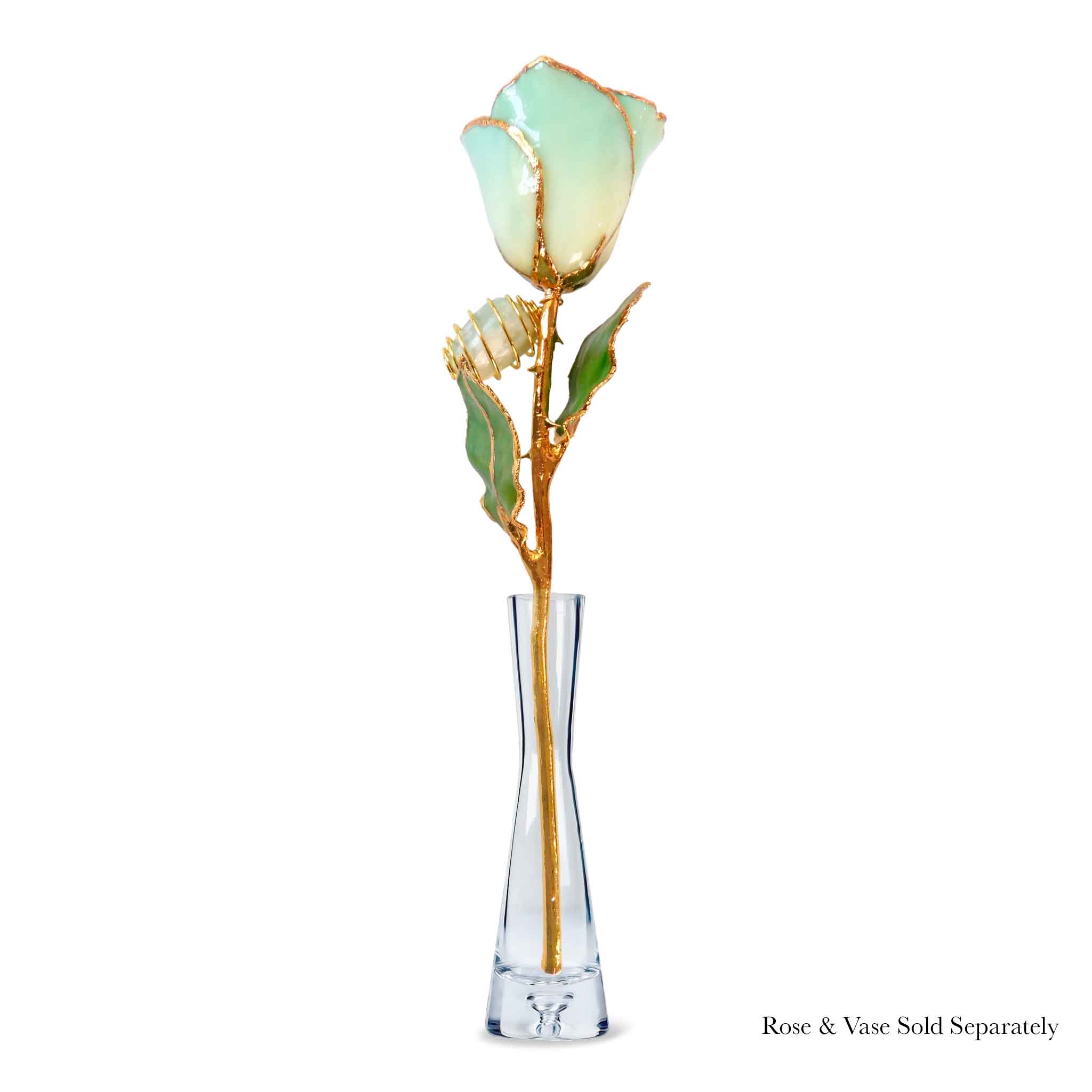 24K Gold Forever Rose - Jade
