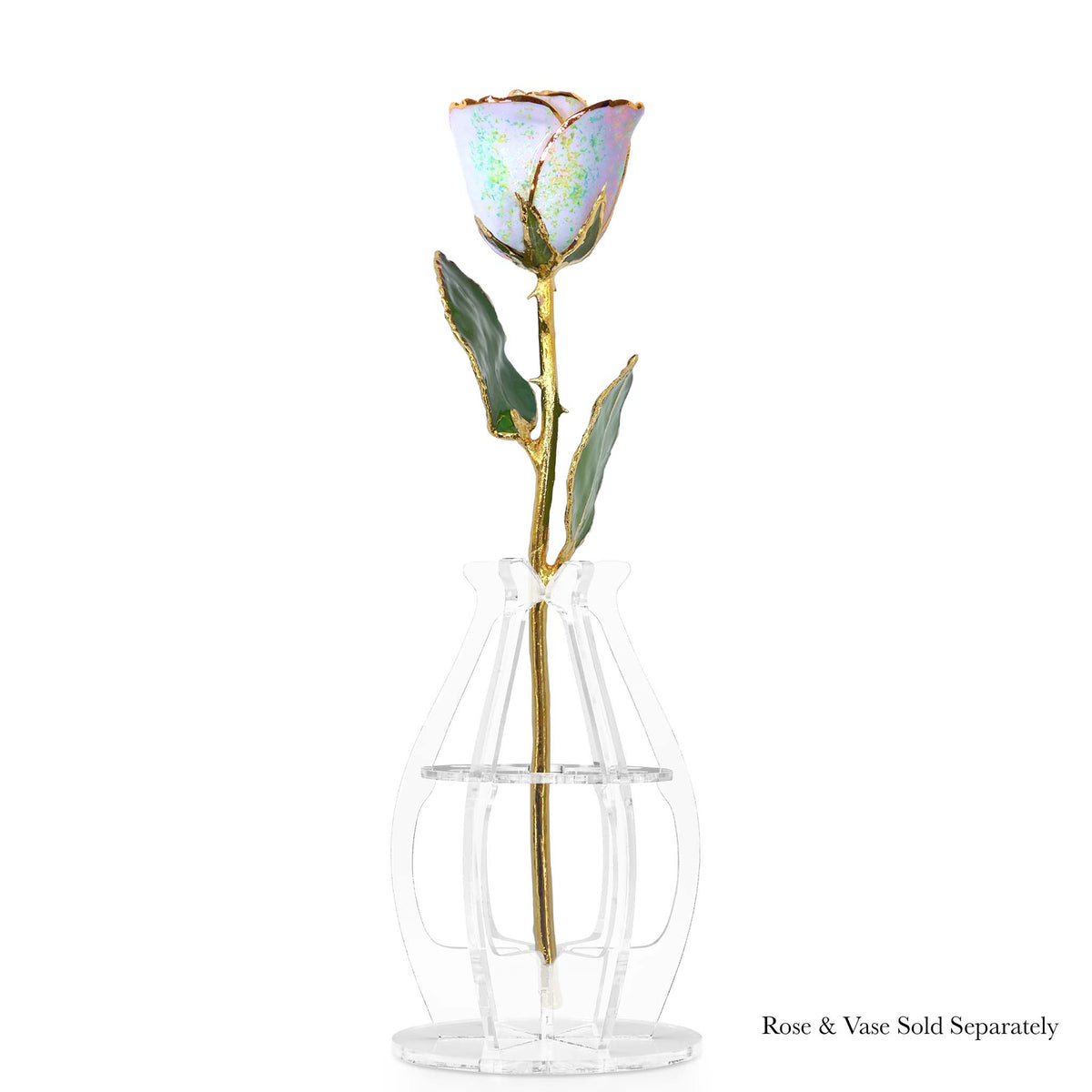 24K Gold Forever Rose - Opal Sparkle (October Birthstone) (Redesigned for 2026)