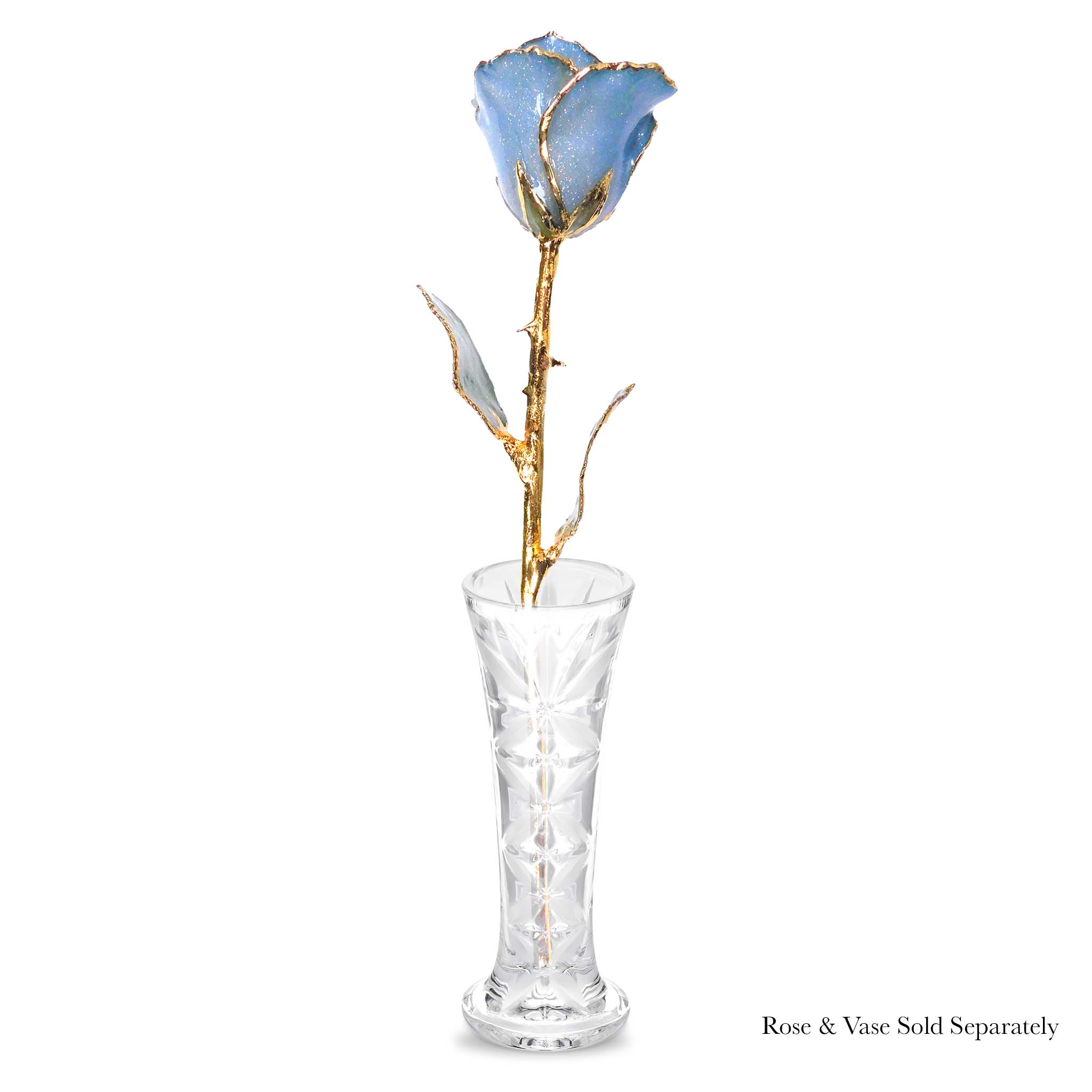 24K Gold Forever Rose - Princess Blue