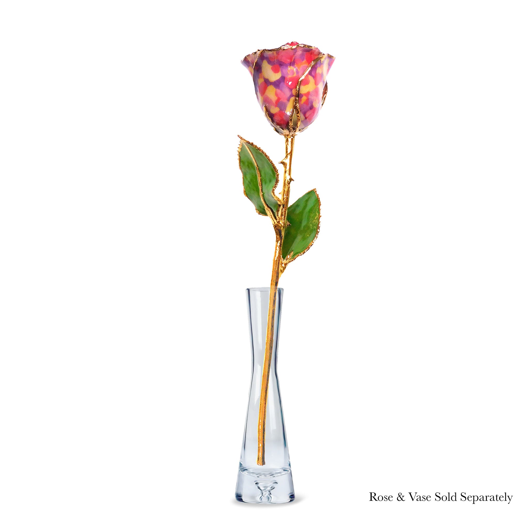 24K Gold Forever Rose - Confetti