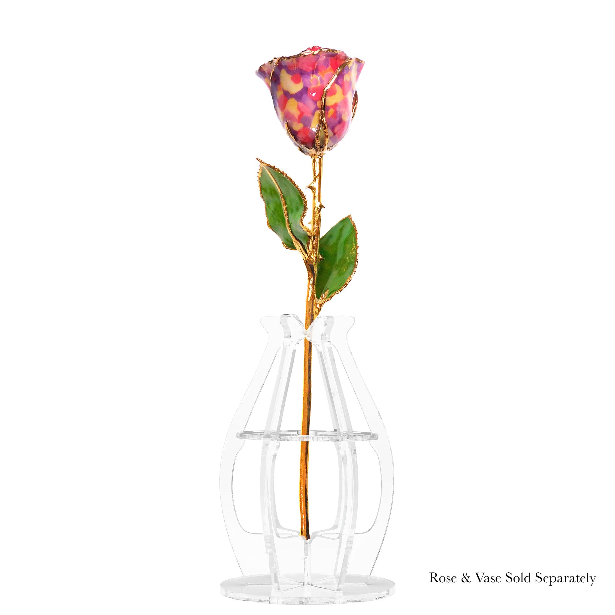 24K Gold Forever Rose - Confetti