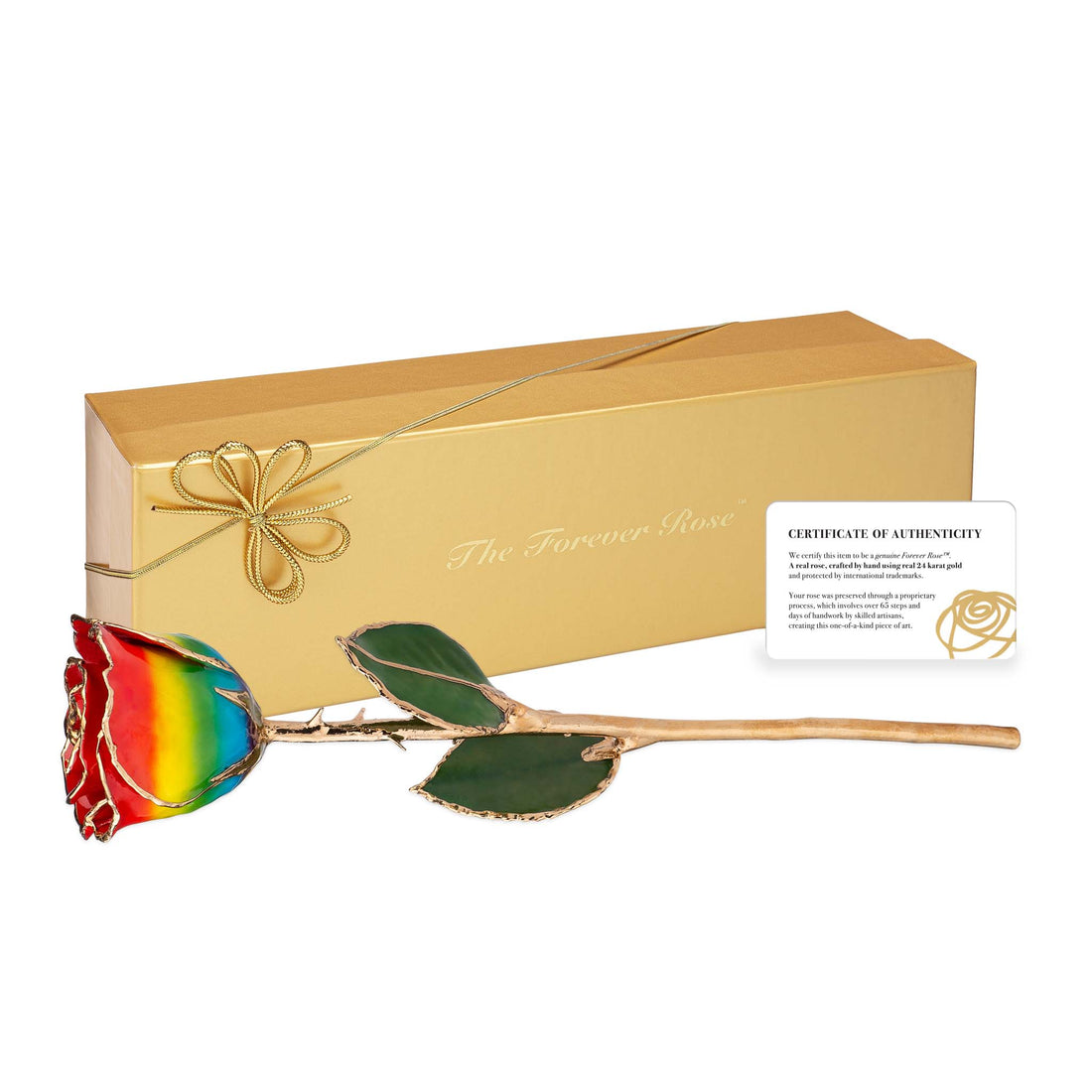 24K Gold Forever Rose - Rainbow