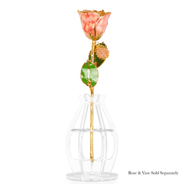 24K Gold Forever Rose - Rose Quartz