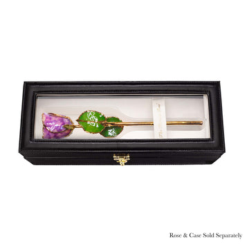 24K Gold Forever Rose - Purple Quartz