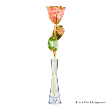 24K Gold Forever Rose - Rose Quartz