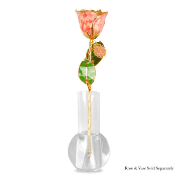 24K Gold Forever Rose - Rose Quartz