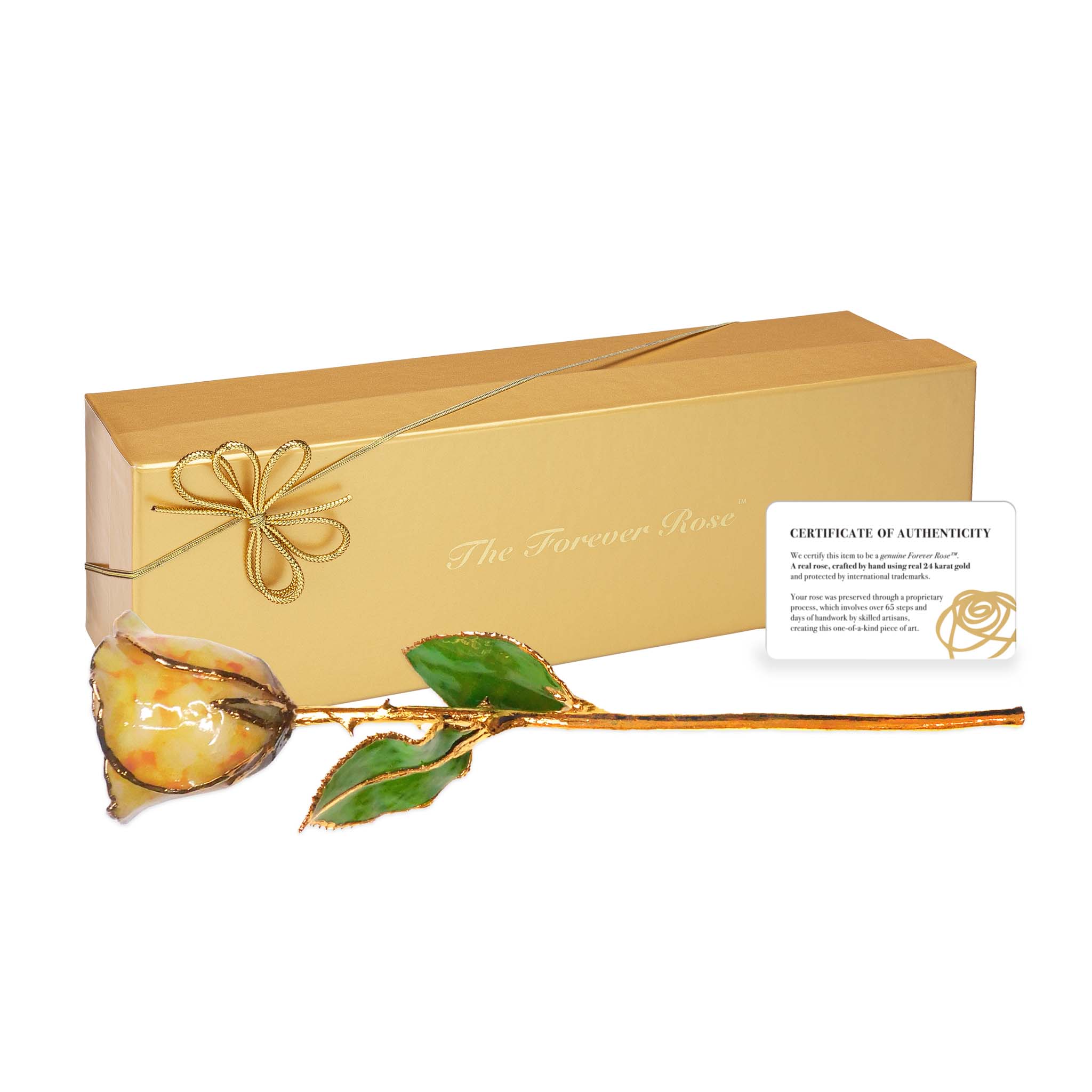 24K Gold Forever Rose - Yellow Quartz