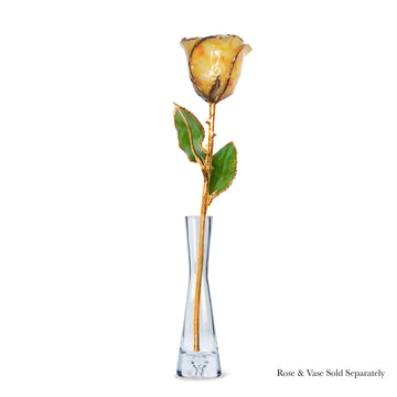 24K Gold Forever Rose - Yellow Quartz