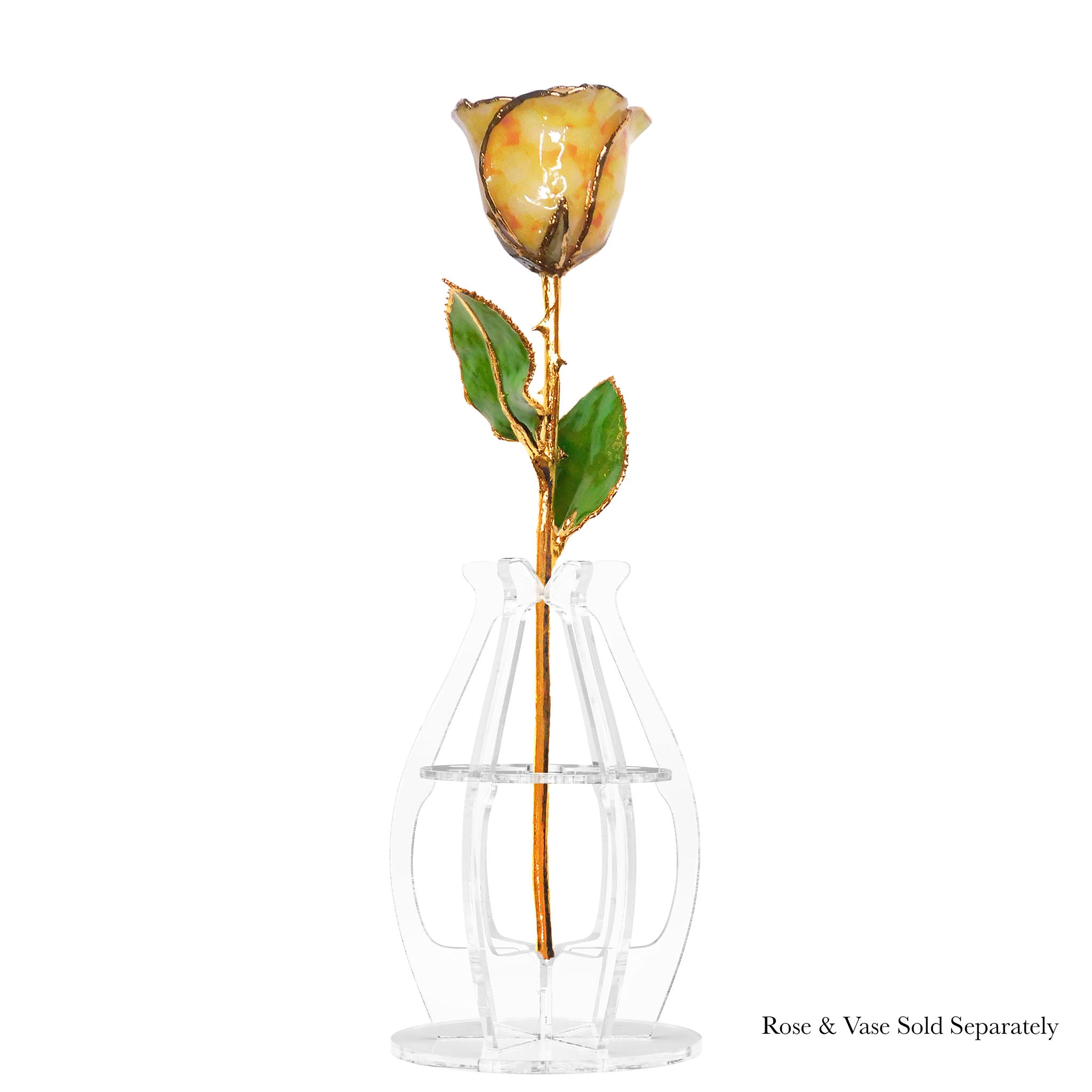 24K Gold Forever Rose - Yellow Quartz