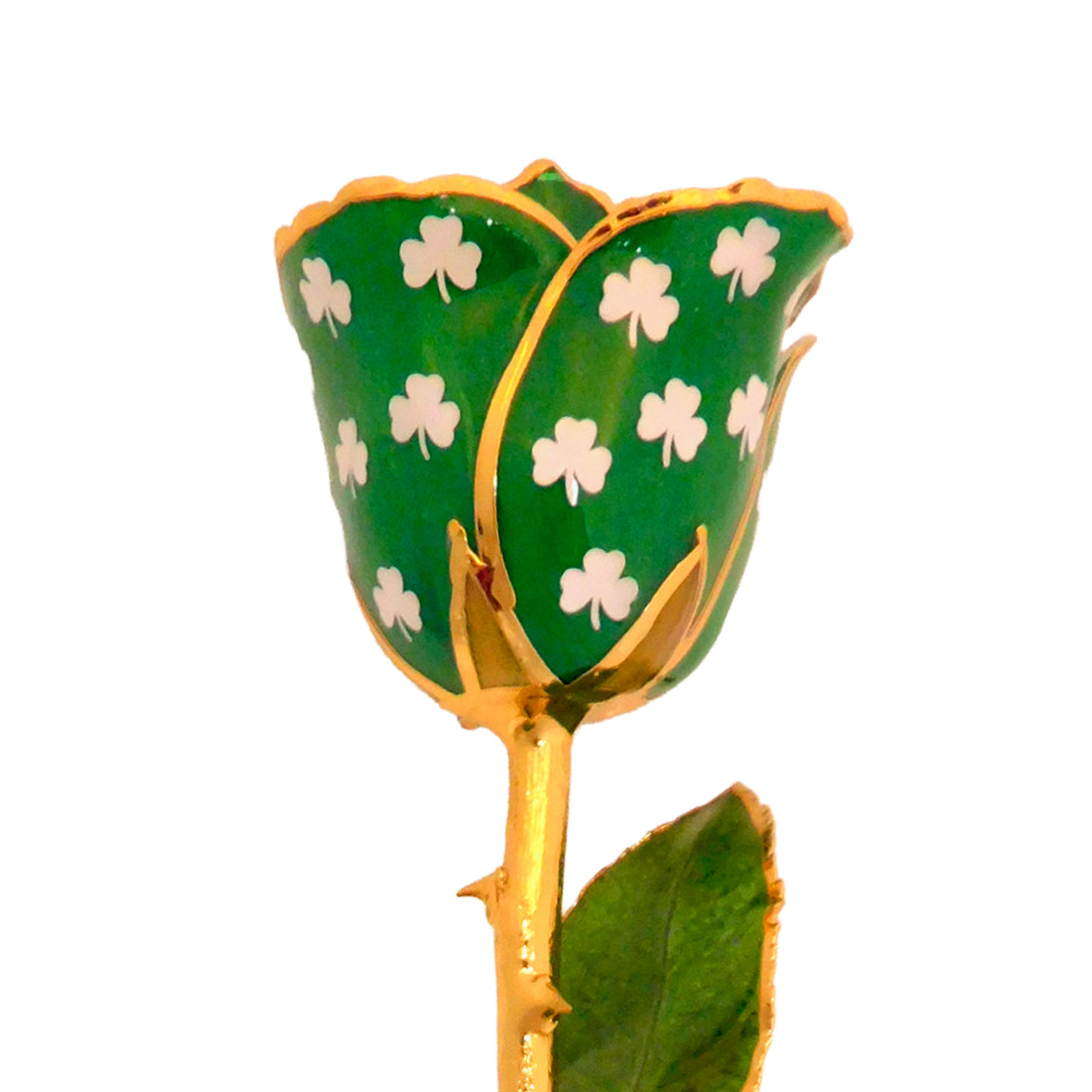 24K Gold Forever Rose - Shamrock