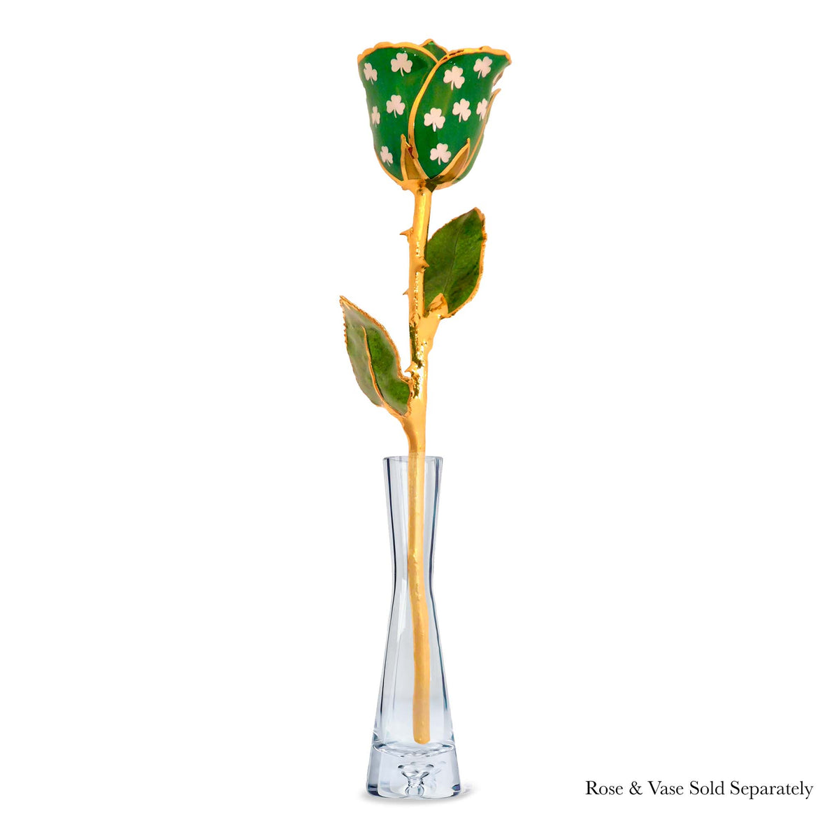 24K Gold Forever Rose - Shamrock