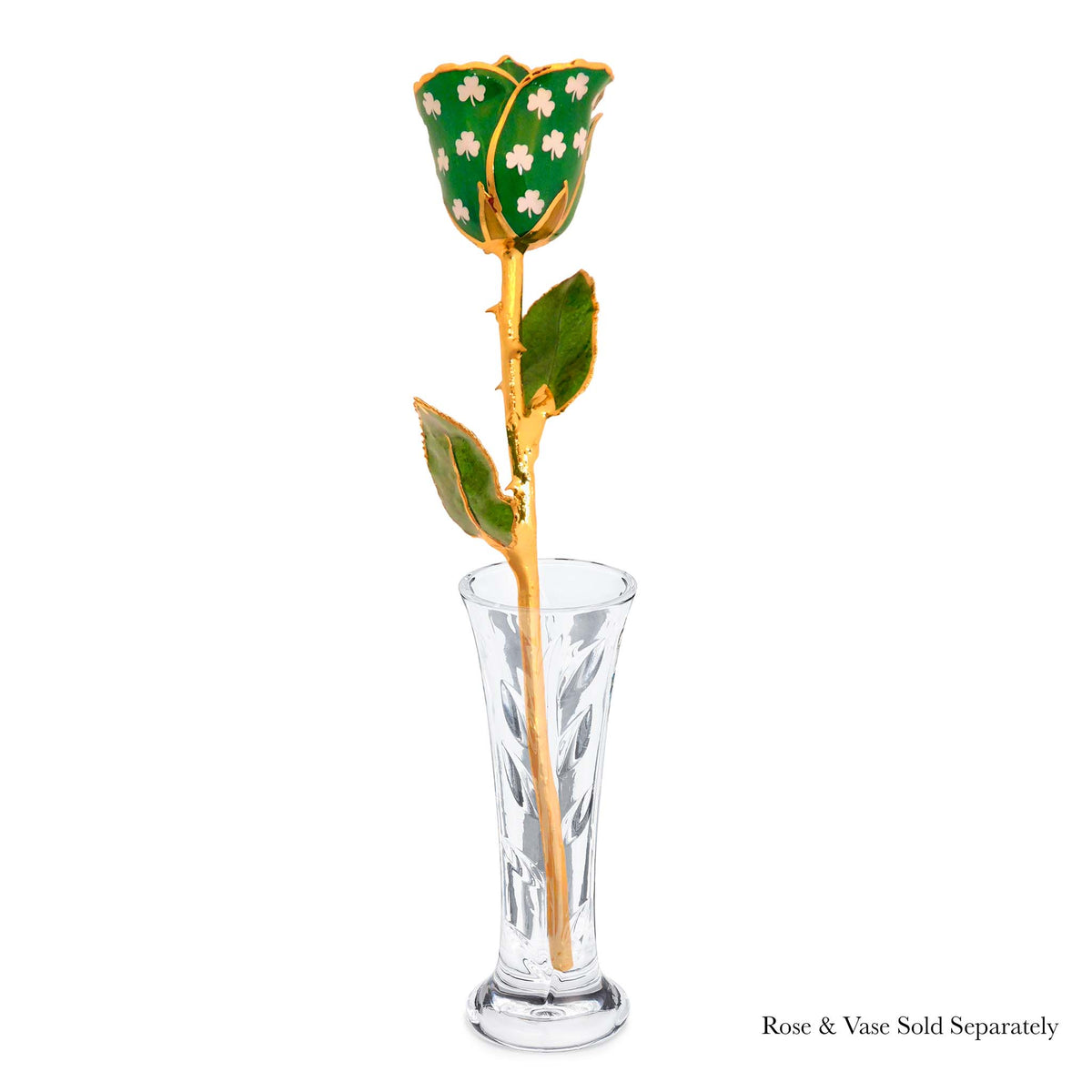 24K Gold Forever Rose - Shamrock