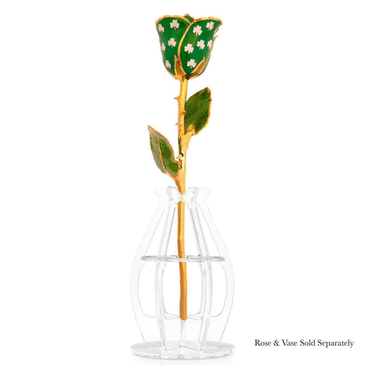 24K Gold Forever Rose - Shamrock