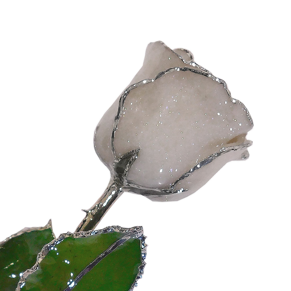 Silver Forever Rose - Diamond (April Birthstone)