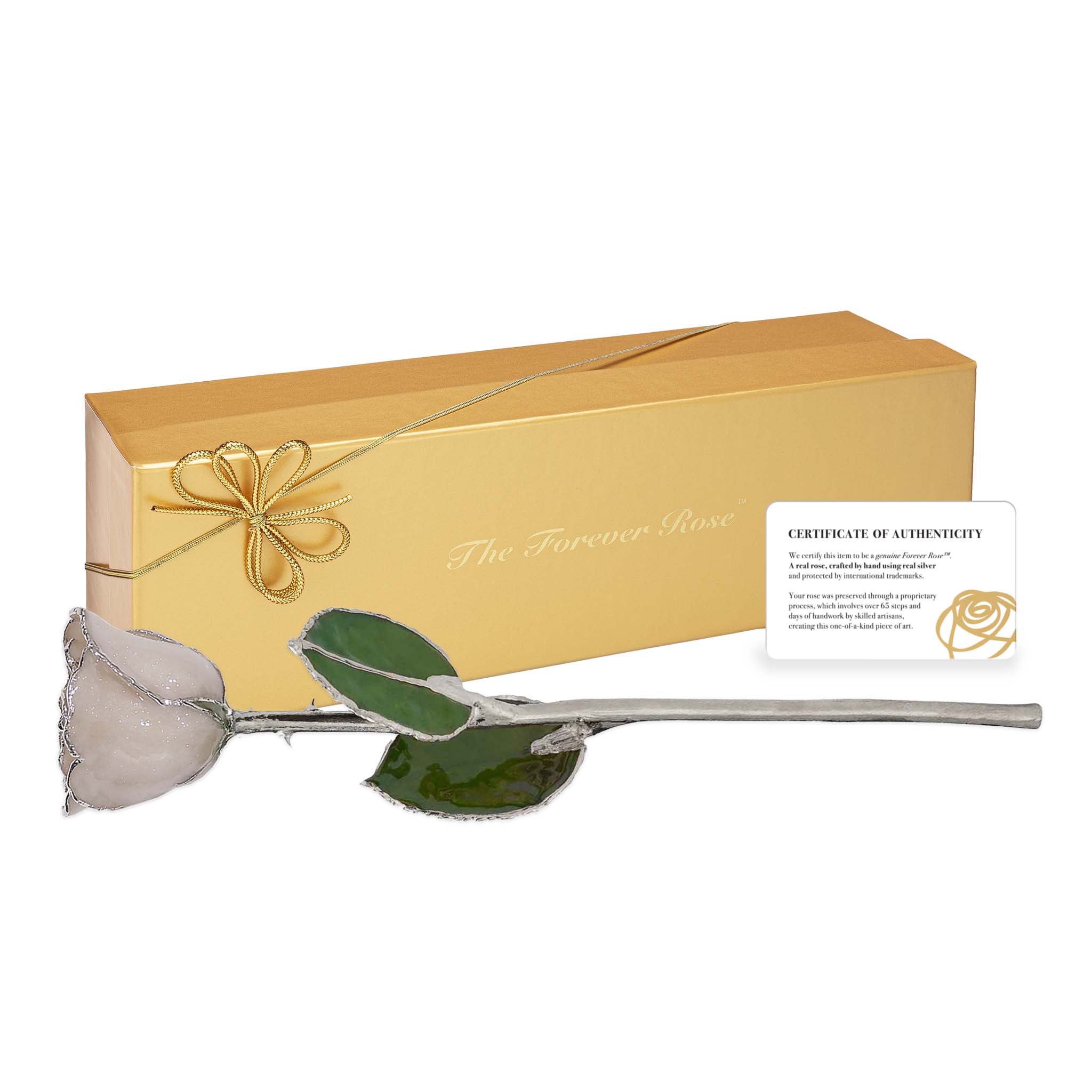 Silver Forever Rose - Diamond (April Birthstone)