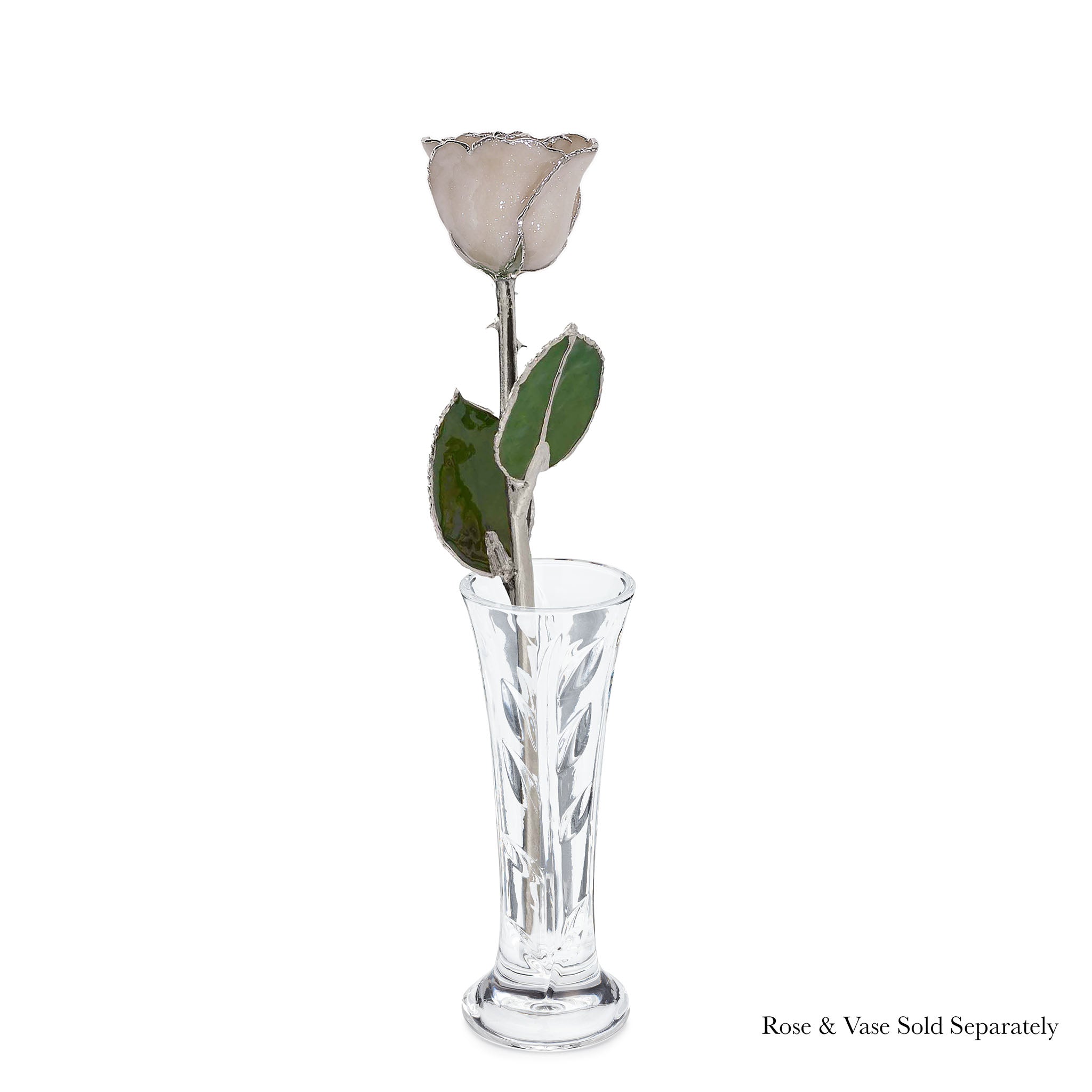 Silver Forever Rose - Diamond (April Birthstone)