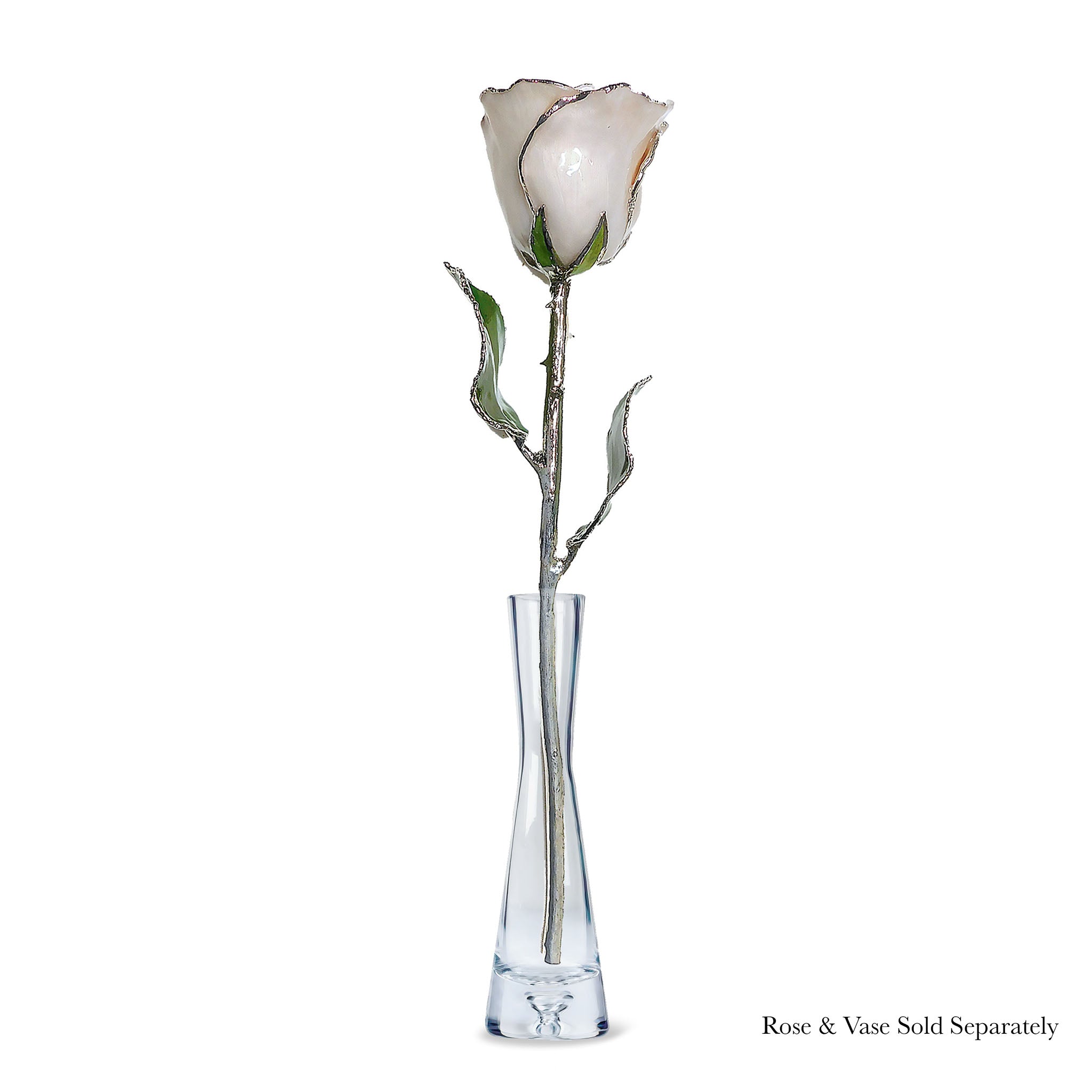 Silver Forever Rose - Pearl (June Birthstone)