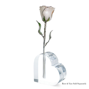 Silver Forever Rose - Pearl (June Birthstone)