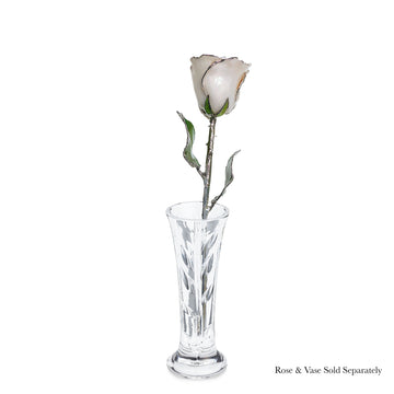 Silver Forever Rose - Pearl (June Birthstone)
