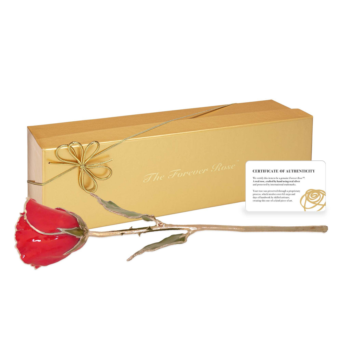 Silver Forever Rose – Red