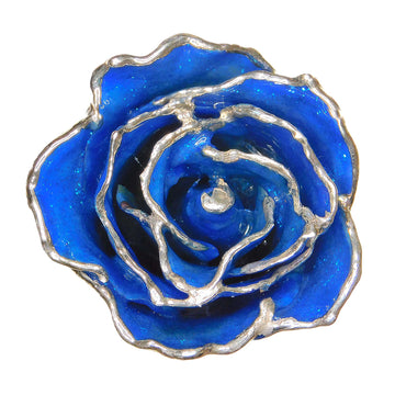 Silver Forever Rose - Sapphire Sparkle (September Birthstone)